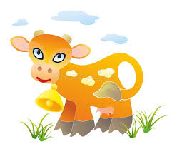 Vaca Manchada Que Mastica El Animal De La Granja O Del Rancho De La Hierba  Ilustración del Vector