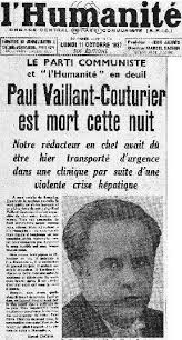 Paul Vaillant-Couturier: L'autre figure communiste du Front populaire (Patrick  Appel-Muller)
