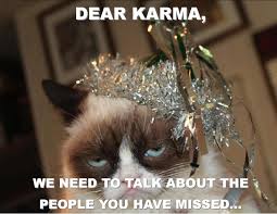 Dear Karma Grumpy Cat Humor Grumpy Cat Grumpy Cat Meme