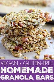 This Simple Homemade Granola Bar Recipe Is The Ultimate Protein Packed Vegan Snack E Healthy Snack Bars Homemade Granola Bars Healthy Vegan Granola Bar Recipe
