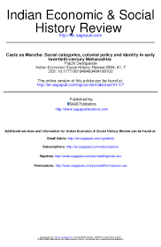 PDF) Caste as Maratha: Social ...