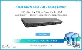 Accell Driver-Less USB-C 4K Dock Station Review