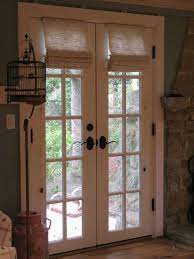Many homes have french doors, and homeowners have a tough time deciding what works best and completes the look that they're going for. 5 Experienced Tips Shutter Blinds Office Shutter Blinds Home Decor Wide Blinds For Windows Liv French Door Window Treatments French Door Curtains French Doors