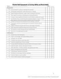 Although it is important for our students to learn a core set of knowledge, we are not helping them develop these 10 skills by simply requiring them to regurgitate facts in an attempt to earn grades for a course. Learning Skills And Work Habits Student Self Assessment Checklist