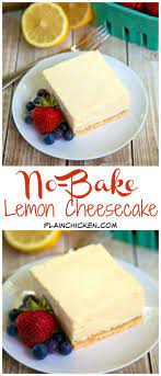 No Bake Lemon Cheesecake Recipe Graham Cracker Crust Light And Lemony No Bake Chee Lemon Cheesecake Recipes No Bake Lemon Cheesecake Best No Bake Cheesecake