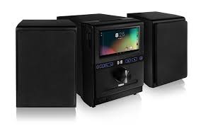 Rca Home Stereo System With Removable 7 Inch Android Tablet And Two 20 Watt Bluetooth Speakers Learn More By Visiti Music System Stereo System Internet Music
