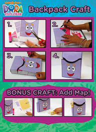 Backpack Cereal Box Craft Turn A Cereal Box Into A Cute Storage Box For Kids Dora S Trusty Frien Birthday Party Crafts Explorer Birthday Party Dora And Friends