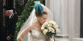 When carrie is trying on all of the dresses with her girls. Carrie Bradshaw Sex And The City Wedding Dress Where To Get Carrie Bradshaw S Wedding Dress