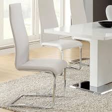5 piece dining table set, modern kitchen table sets with dining chairs for 4, heavy duty metal rectangular dining room table set with natural finish for home, kitchen, living room, restaurant. Modern White Dining Room Set Coaster Furniture Furniturepick