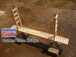 A bridge will buckle if compression, the force pushing down on it, becomes too much; How To Make A Model Of Golden Gate Bridge Using Popsicle Sticks And Bamboo Youtube