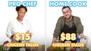 Check spelling or type a new query. 88 Vs 15 Tacos Pro Chef Home Cook Swap Ingredients Epicurious Youtube
