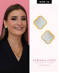 NEW IN✨Mother of Pearl Stud Earrings 🥰 View here:  https://tinyurl.com/y8wzm3my 3 for 2 On Everything! 😍 With their gorgeous  gold Carisma symbol frames and mother of pearl centres, these 'Carisma Logo  Mother