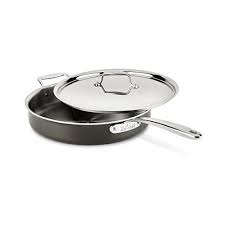 All Clad Ltd3406 Tr Ply Stainless Steel Hard Anodized Exterior Saute Pan Cookware 6 Quart Black Saute Pan Saute Pan