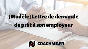 Cette lettre permet au salarié de demander à l'employeur un congé pour plusieurs types de formations. Lettre De Demande De Pret A Son Employeur Modele Gratuit