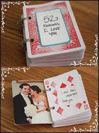 Upload your photos and drag and drop to card back. 52 Reasons Why I Love You Deck Of Cards Scrapbook Gift The Kavic Living