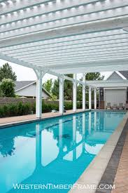 Entire Pool Covered W Tiered Pergola Outdoor Pergola Pool Shade Backyard Pergola