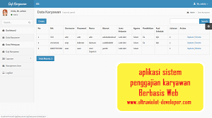 Aplikasi sistem penggajian karyawan Berbasis Web PHP Dan MySQL - Ultraviolet Developer