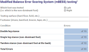 Image result for Balance Error Scoring System