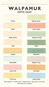Walpamur Colour Card From 1950 Uk In 2019 Paint Swatches