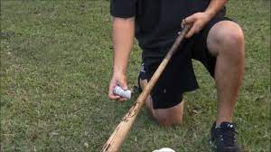 The tasteless, tacky nature of the pine tar permits hitters to have a more relaxed grasp on their bat; How To Apply Pine Tar To A Baseball Bat Youtube