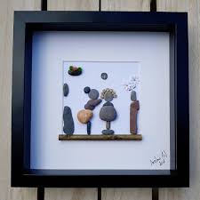 Hairdresser Pebble Picture Hairdresser Present Hair Salon Gift Beauty Salon Pebble Gift Beauty Specialist Present Kieselsteinbilder Pebble Art Pebble Pictures Art Gift