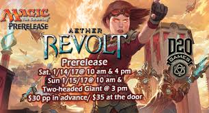 Maybe you would like to learn more about one of these? Aether Revolt Tickets D20 Games Alameda