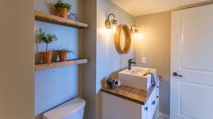 And modern floating furniture is really becoming popular, too! Butcher Block Bathroom Vanity Easy 6 Step Installation