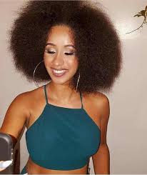 Her Natural Hair Is Everything Cardi B Hairstyles Cardi B Natural Hair Styles
