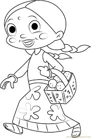 55 images free printable a brave boy with superhuman powers chhota bheem along with his friends chutki, raju and the talking monkey jaggu bandar will introduce you to the chinese culture and traditions of the indian kingdom of dholakpur. Chutki Coming With Laddus Coloring Page For Kids Free Chota Bheem Printable Coloring Pages Online For Kids Coloringpages101 Com Coloring Pages For Kids