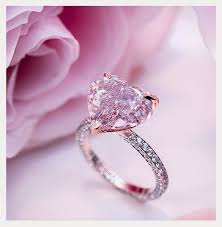 2019 Designer Wedding Dresses Bridal Gowns Pink Diamond Engagement Ring Rose Gold Engagement Ring Simple Pink Wedding Rings
