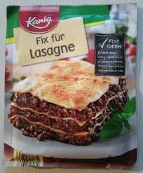 Creme fraiche über der letzten saucenschicht verteilen. Fix Fur Lasagne Kania 46 G