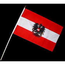 Alle unsere flaggen sind aus beständigempolyester hergestellt. Stock Flagge 30 X 45 Oesterreich Mit Adler Osterreich 3 50