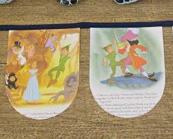 Peter Pan Party Bunting First Nursery Decor Birthday Baby Shower Captain Hook Homewares Banner G Party Bunting Peter Pan Bunting Nursery Decor