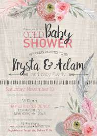 Boho Baby Shower Invitation Baby Girl Shower Invitation Etsy Baby Shower Invites For Girl Boho Baby Shower Invitations Coed Baby Shower