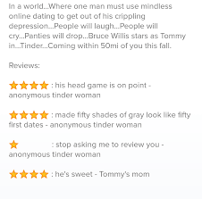 After you state your gender, age, location, and interests, you'll see a string of. My First Tinder Date Women Review Tinder Profiles Joz Group