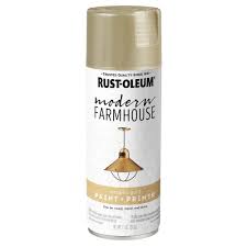 Rust Oleum Modern Farmhouse 11 Oz Metallic Gold Spray Paint 6 Pack 339864 The Home Depot Metallic Gold Spray Paint Gold Spray Paint Metallic Gold Paint