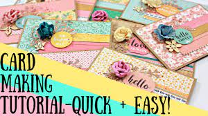 Lime doodle design | cards Diy Card Making Tutorial Quick And Easy Youtube