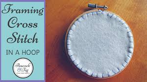 The search of embroidery patterns, cross. How To Frame Cross Stitch In An Embroidery Hoop Youtube