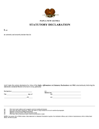 19 Printable Statutory Declaration Example Forms And Templates Fillable Samples In Pdf Word To Download Pdffiller