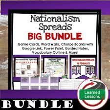 Nationalism Pre World War I Spreads Bundle World History Bundle World History Lesson Social Studies Resources