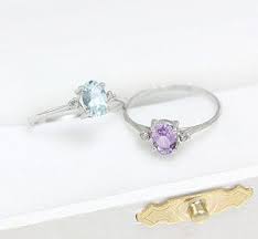 White Gold Diamond Birthstone Ring Jan Diamond Birthstone Ring Kids Rings Engagement Rings Vintage Halo