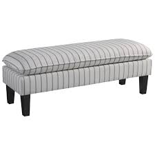 Black And White Striped Bench Arrowrock Accent Bench White Signature Design By Ashley Fabric In 2019 Furniture Bench Furniture House Of Decor