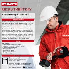 The accidents in construction sites not only cause fatality of workers, but also have great impact on construction companies.cidb (2018) identifies 6 common types Hilti Counting Down 2 Weeks To Another Round Of Recruitment Day In Hilti Malaysia If You Re A Passionate Sales Person And Interested In The Construction Industry Make Sure You Submit Your