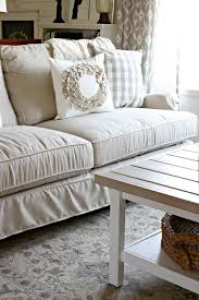 Birch Lane Montgomery Slipcovered Sofa Www Goldenboysandme Com Slipcovered Sofa Traditional Living Room Furniture Farmhouse Decor Living Room