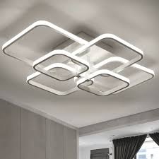 Shenzhen zhiyuan lighting technology co.,ltd. 6 Head Modern Led Ceiling Light Living Room Bedroom Metal Acrylic Pendant Lamp Ebay