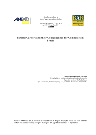 Pdf Parallel Careers And Their Consequences For Companies In Brazil