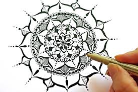Whether your overall shape is square or circular, you can start around the center point with a circle. Mandala Art Classes Live Online Workshops Mandala Meadow