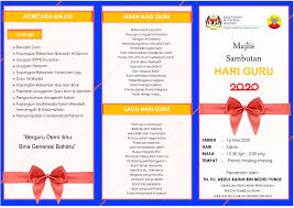 Pilih la nak pattern yang mana yang sesuai dengan jiwa dan raga korang hehh. Buku Program Hari Guru 2020 1