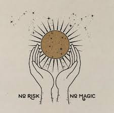 No Risk No Magic Art Print Vintage Inspired Art Inspirational Art Boho Art Print In 2020 Vintage Inspired Art Boho Art Art Inspiration