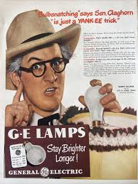 1947 vintage General electric print ad, stay brighter longer